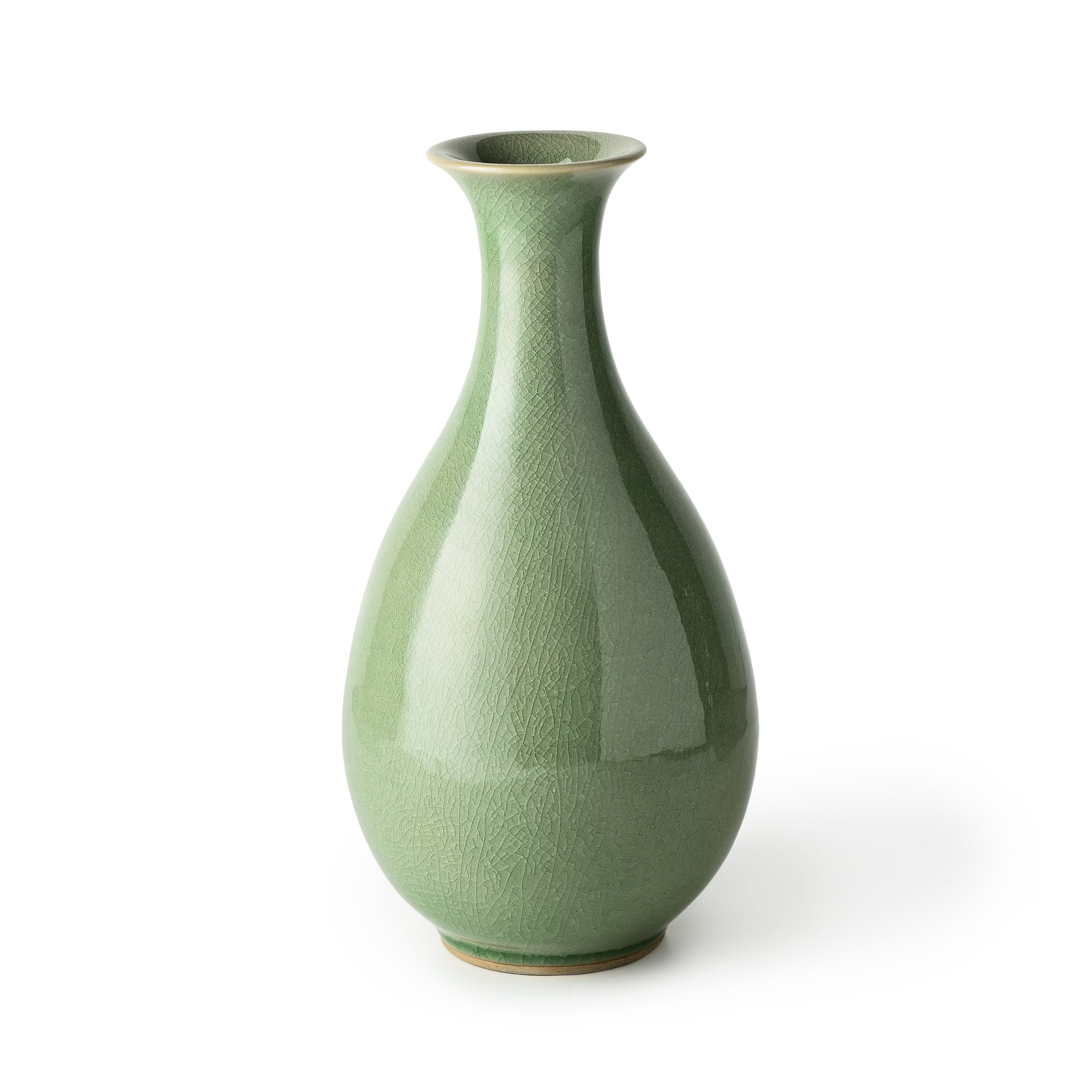 Celadon baluster vase