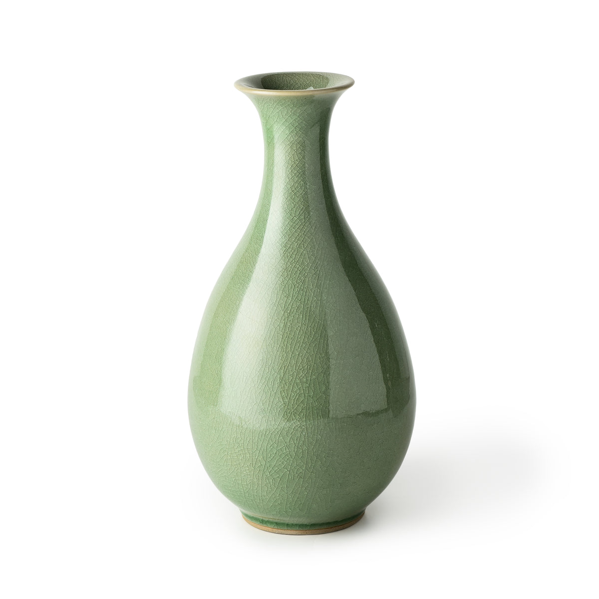 Celadon baluster vase