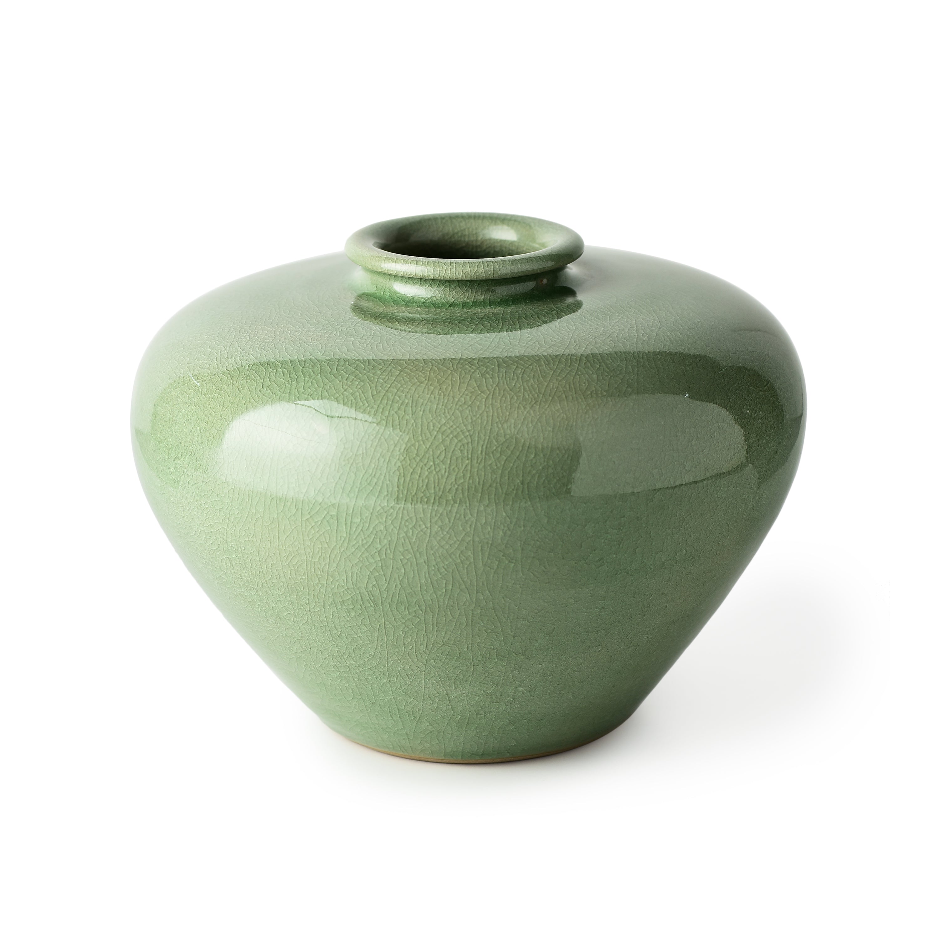 Celadon Heart Shaped Vase