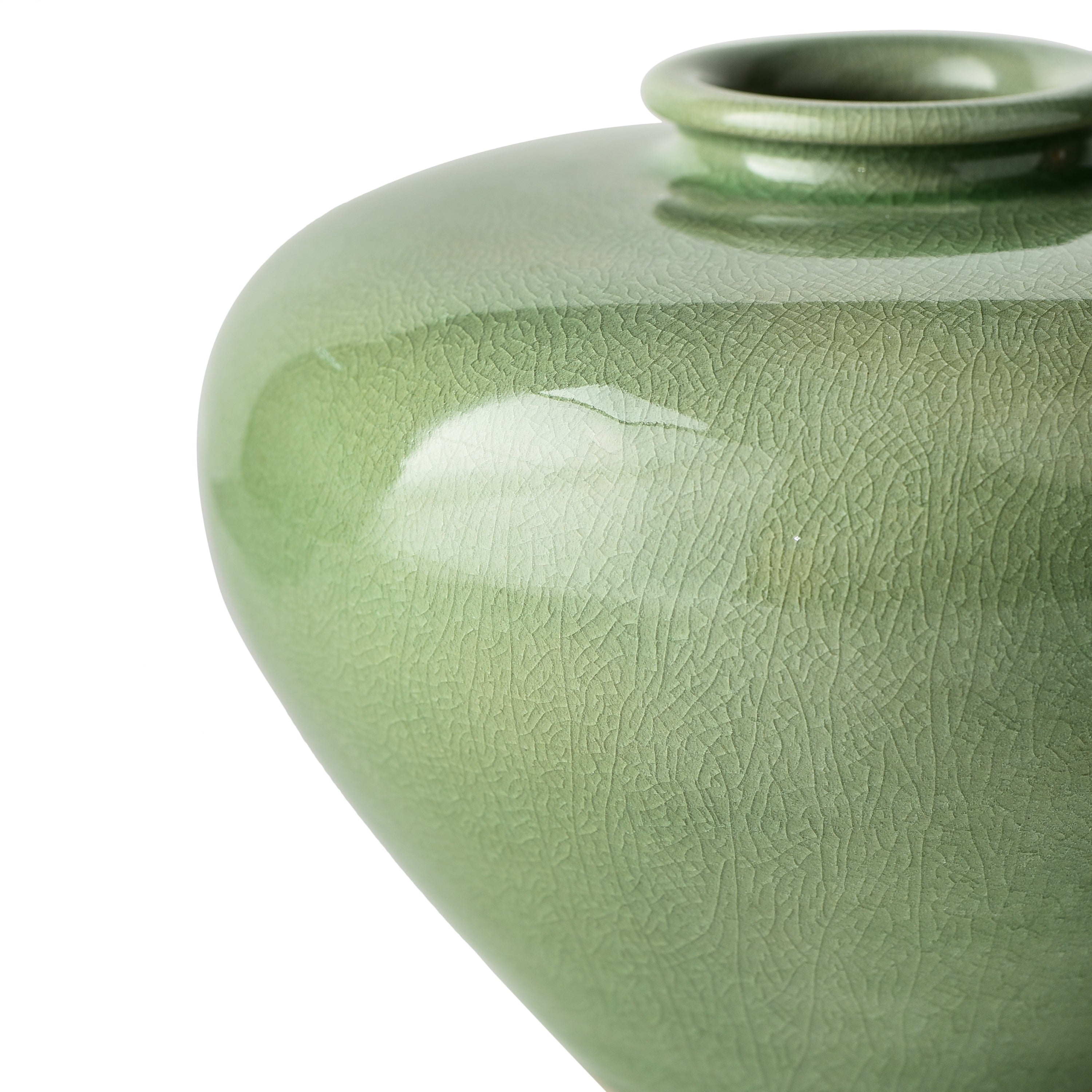 Celadon Heart Shaped Vase