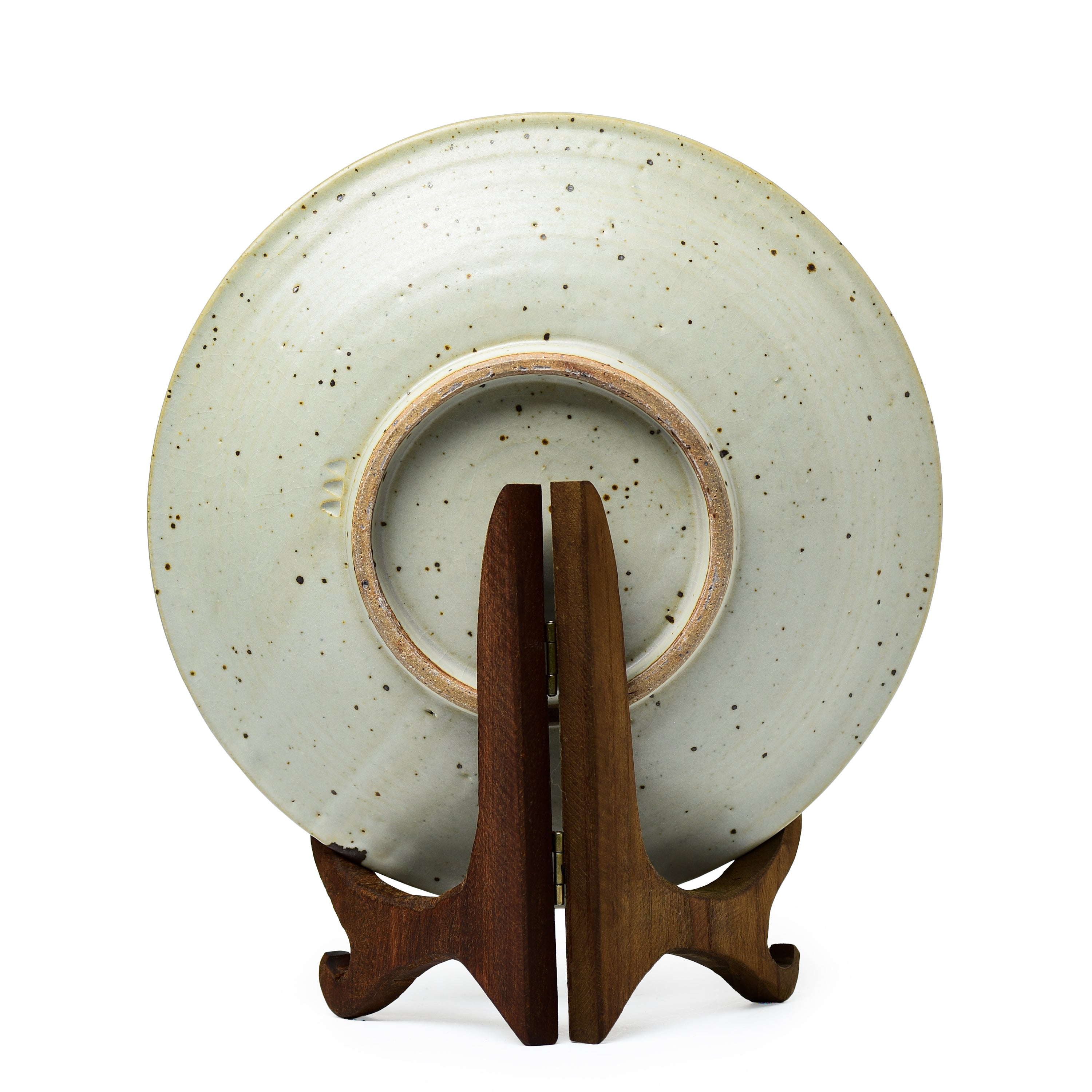 Stoneware Décor Plate Abstract Design