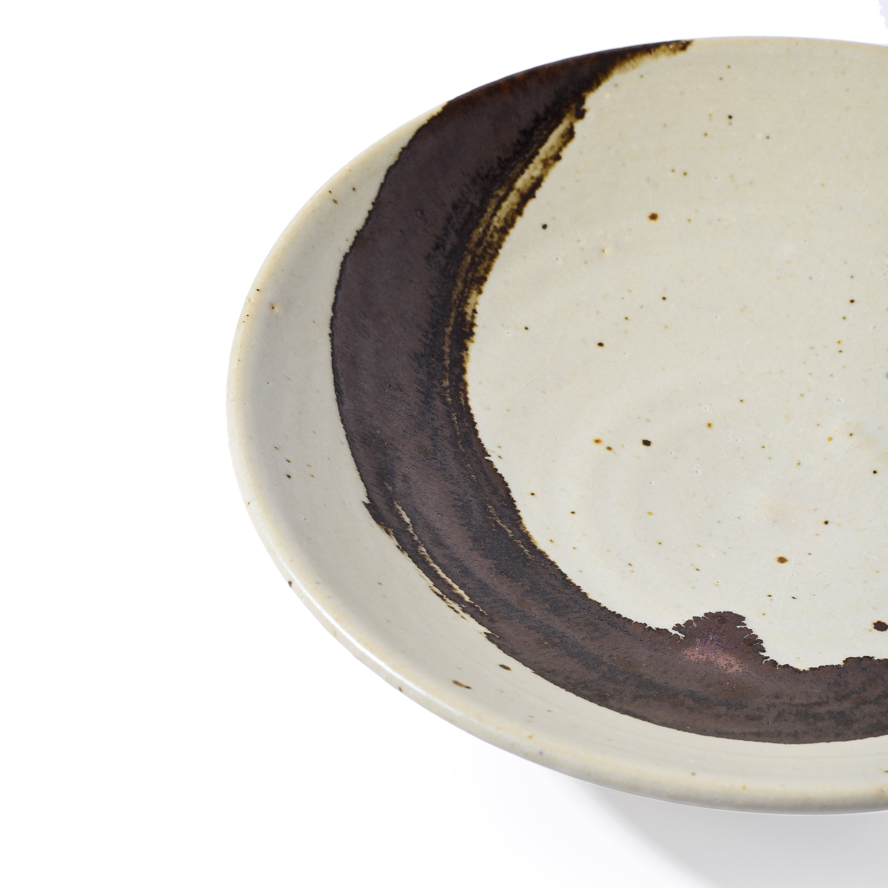 Stoneware Décor Plate Swirl Pattern