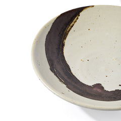 Stoneware Décor Plate Swirl Pattern