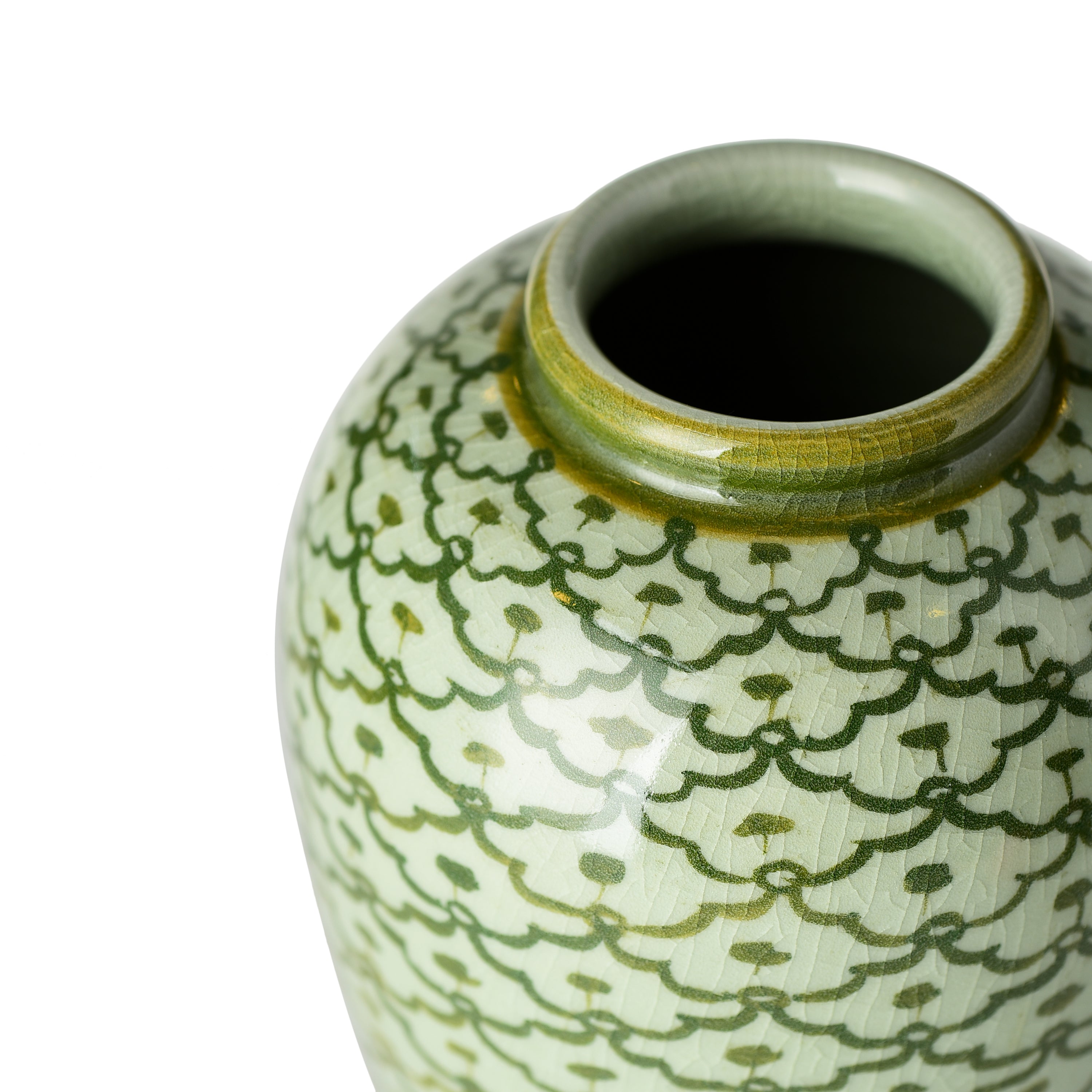 Celadon Tall Floral Vase