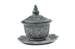 Decorative Bowl With Lid And Plate