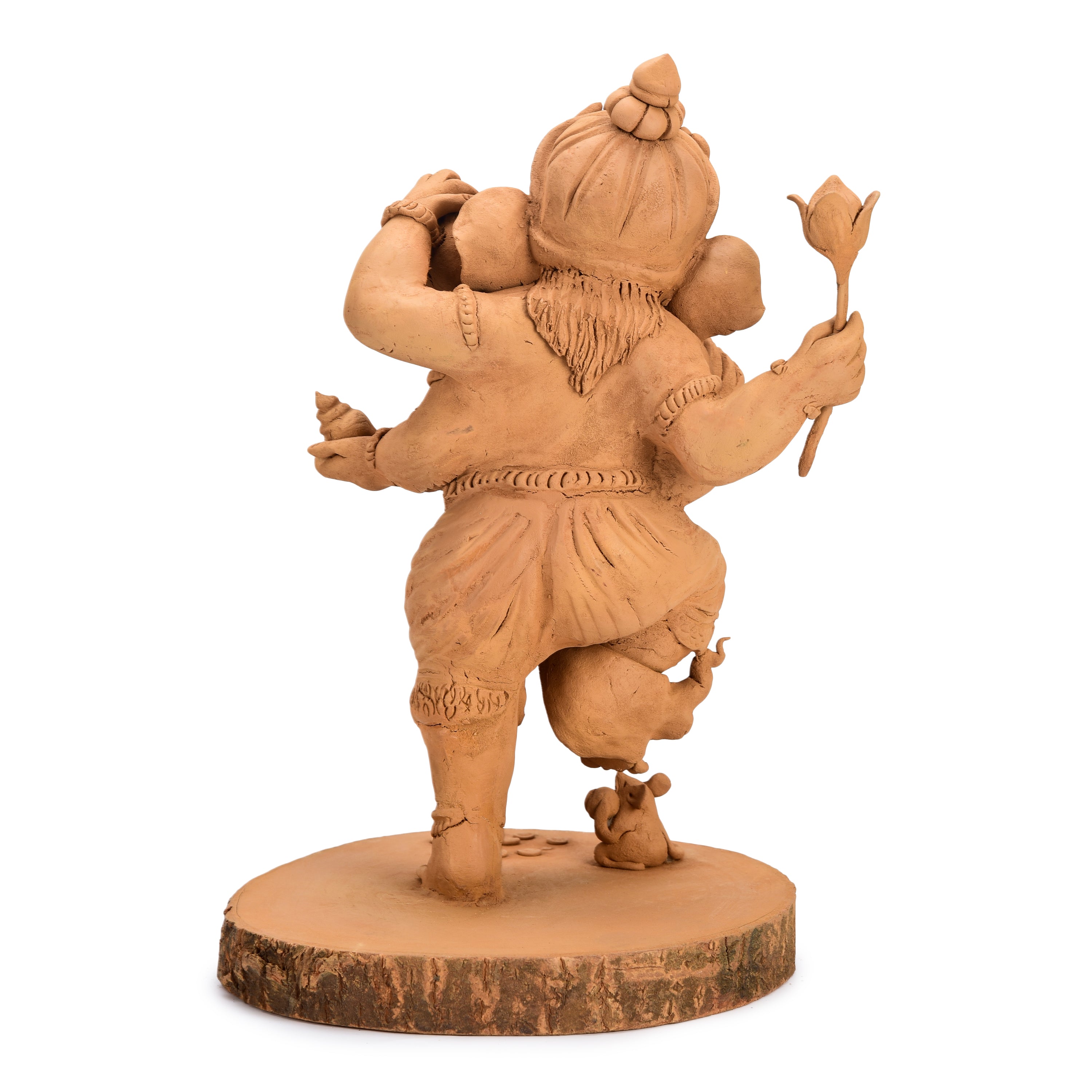 Dancing Ganesha Wood Carving